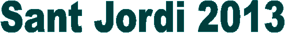 Sant Jordi 2013
