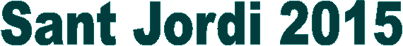 Sant Jordi 2015
