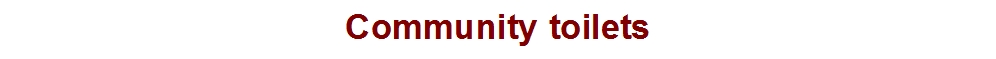 Community toilets