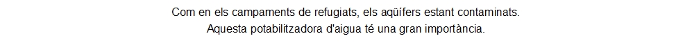 Com en els campaments de refugiats, els aq&uuml;&iacute;fers estant contami