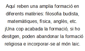 Aqu&iacute; reben una amplia formaci&oacute; en diferents mat&egrave;ries: filosofi